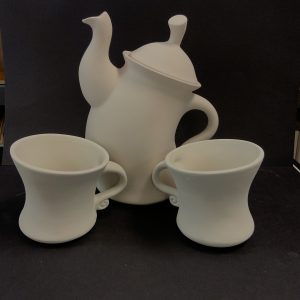 Dancing Tea Pot and teacups
