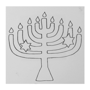 Menorah Party Tile