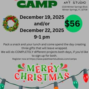 Christmas Camp 12/19/25  9-1 pm