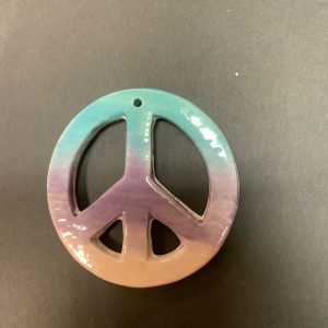Peace sign ornament