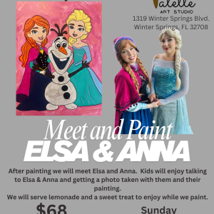 Mommy & Me - Meet and Paint Elsa & Anna